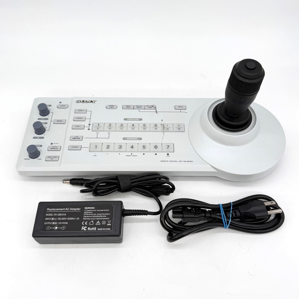 Sony RM-BR300 Joystick Remote Control Unit for PTZ Cameras with AC Adapter